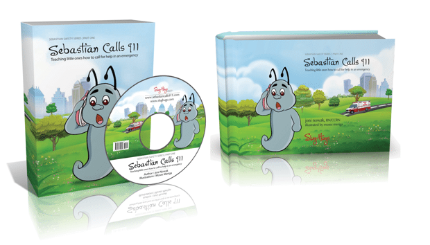 Sebastian Calls 911, 3D Book Cover and DVD with case Sebastian Calls 911, 3D Book Cover and DVD with case
