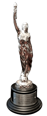 Platinum MarCom Statue Platinum MarCom Statue